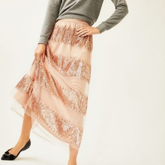 Revelry Maxi Tulle Skirt Anthropologie Eva Franco NWT Size 0 - Picture 5 of 6